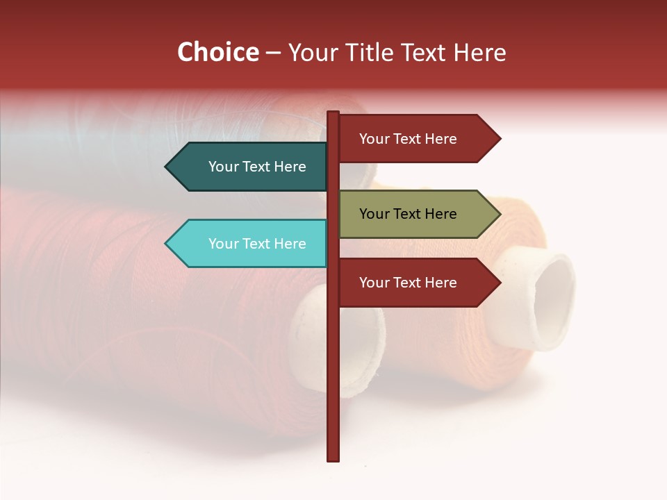 Handiwork Dressmaking Scissors PowerPoint Template