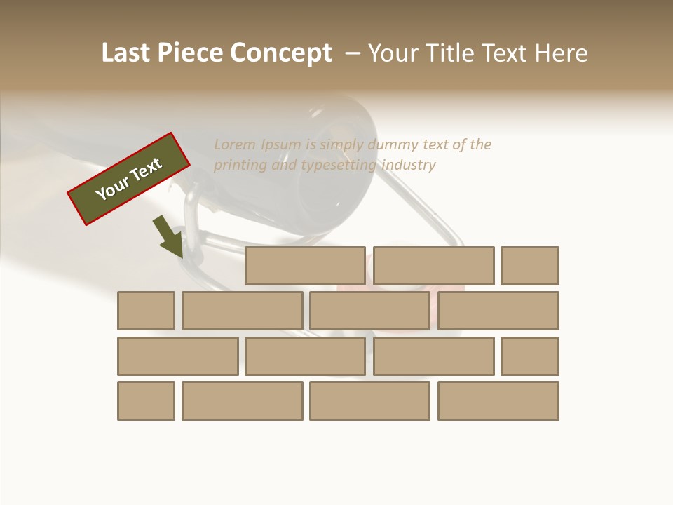 Stop Gap Beer Bottle PowerPoint Template