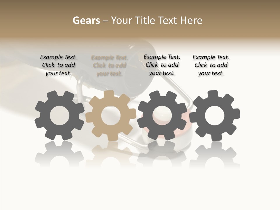 Stop Gap Beer Bottle PowerPoint Template