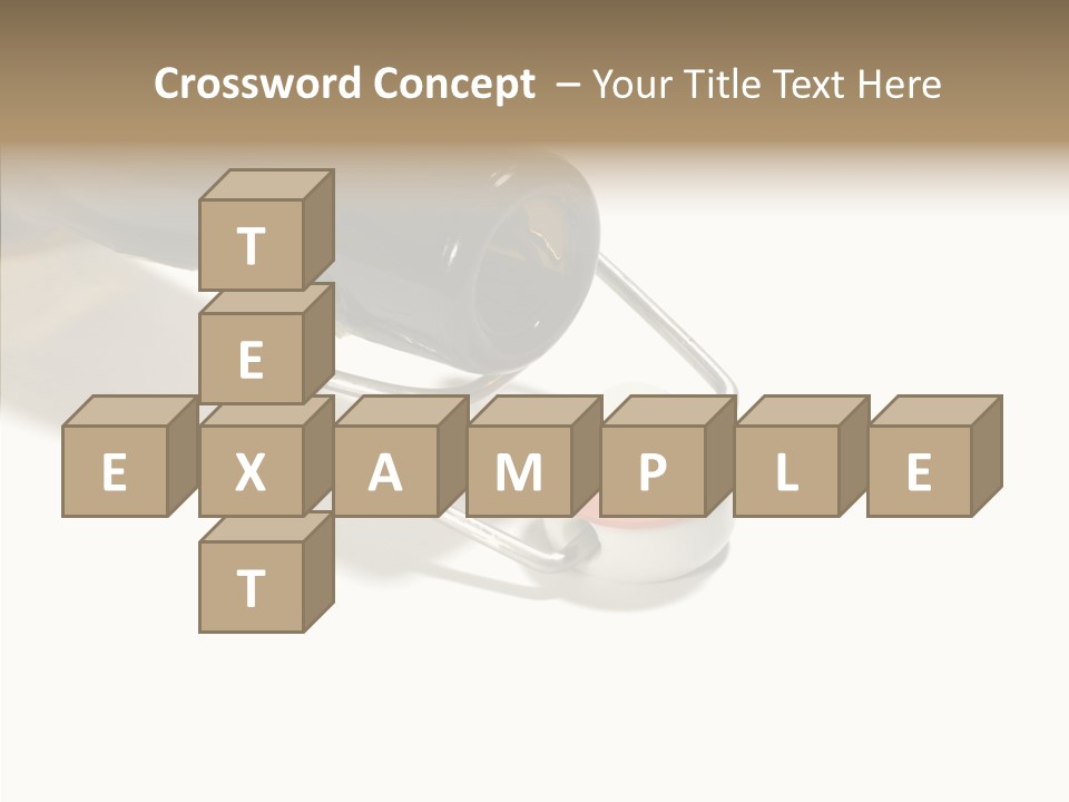 Stop Gap Beer Bottle PowerPoint Template