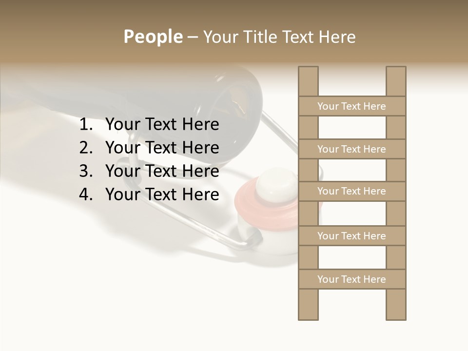 Stop Gap Beer Bottle PowerPoint Template