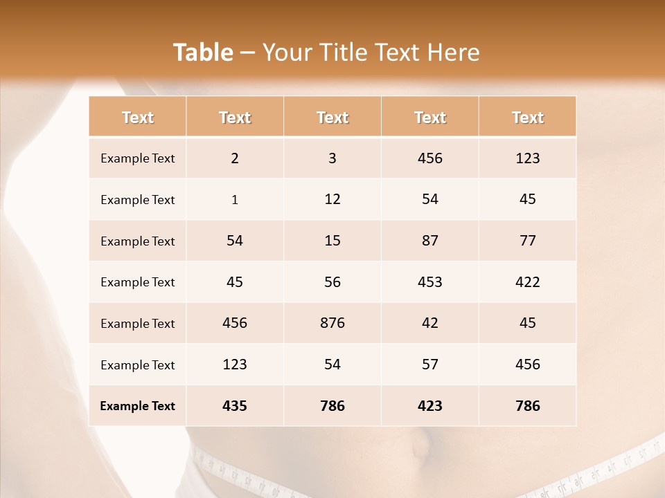 Young Overweight Fat PowerPoint Template