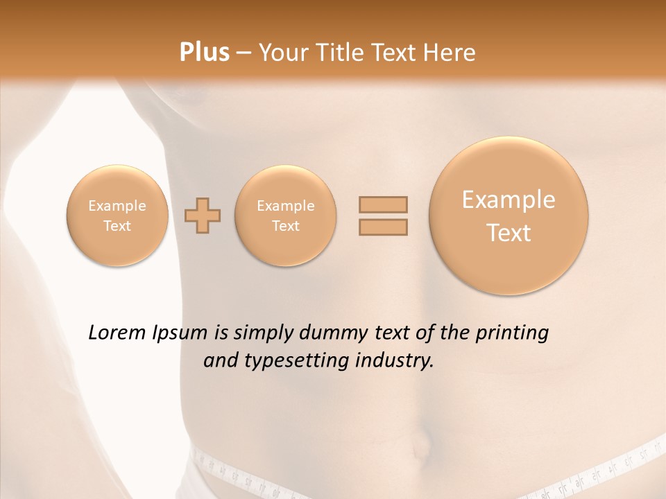 Young Overweight Fat PowerPoint Template