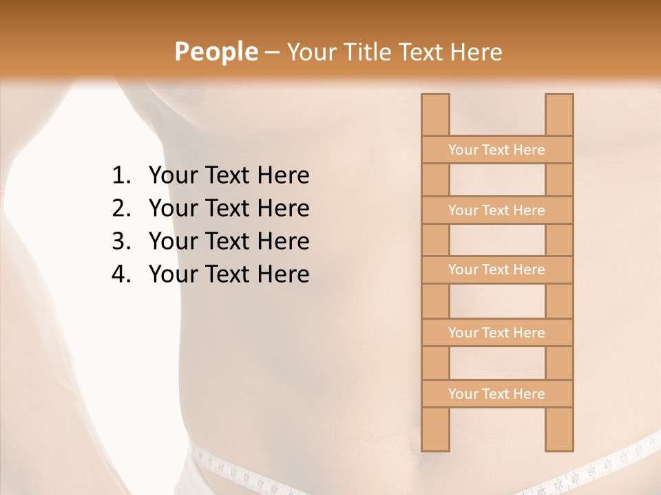 Young Overweight Fat PowerPoint Template