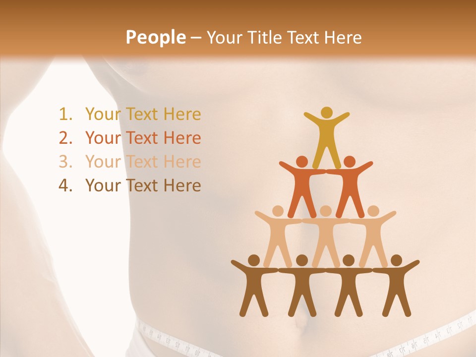 Young Overweight Fat PowerPoint Template