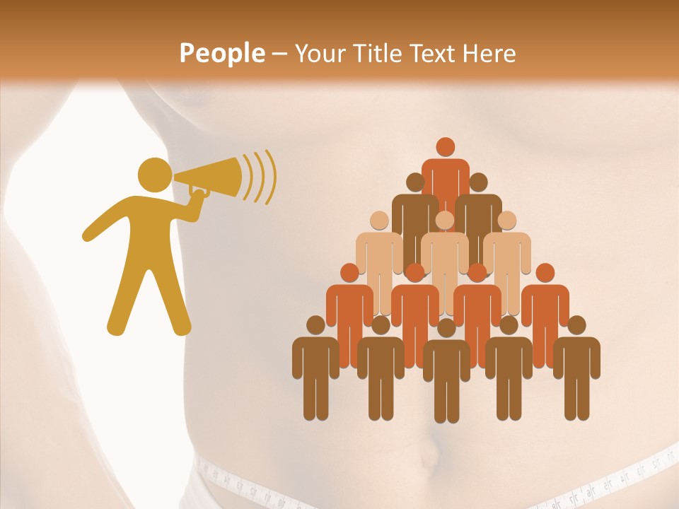 Young Overweight Fat PowerPoint Template