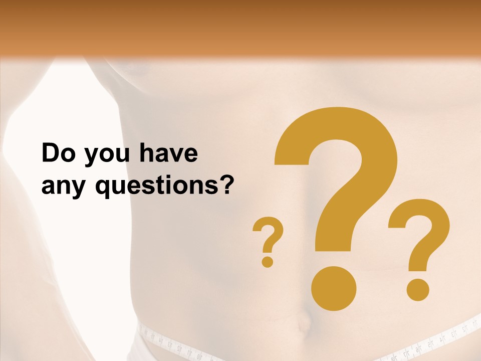 Young Overweight Fat PowerPoint Template