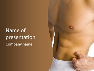 Belly Vigor Potency PowerPoint Template