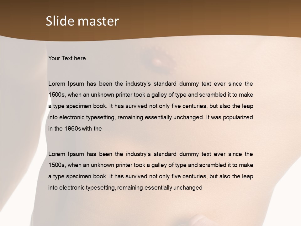 Belly Vigor Potency PowerPoint Template