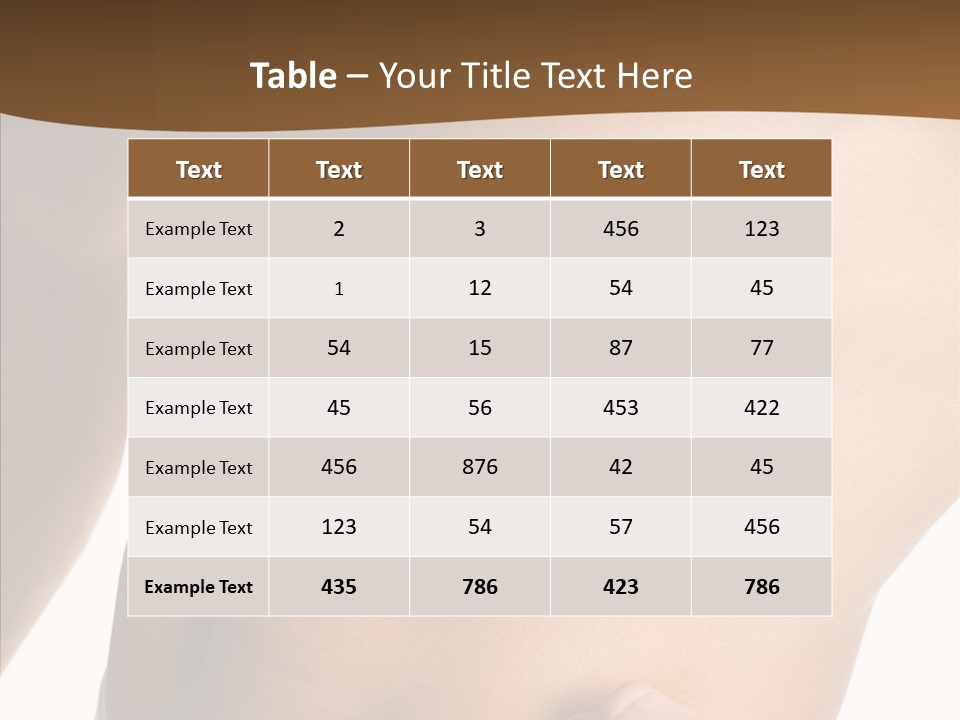 Belly Vigor Potency PowerPoint Template