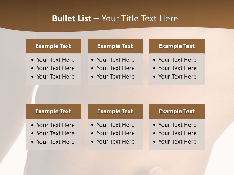 Belly Vigor Potency PowerPoint Template