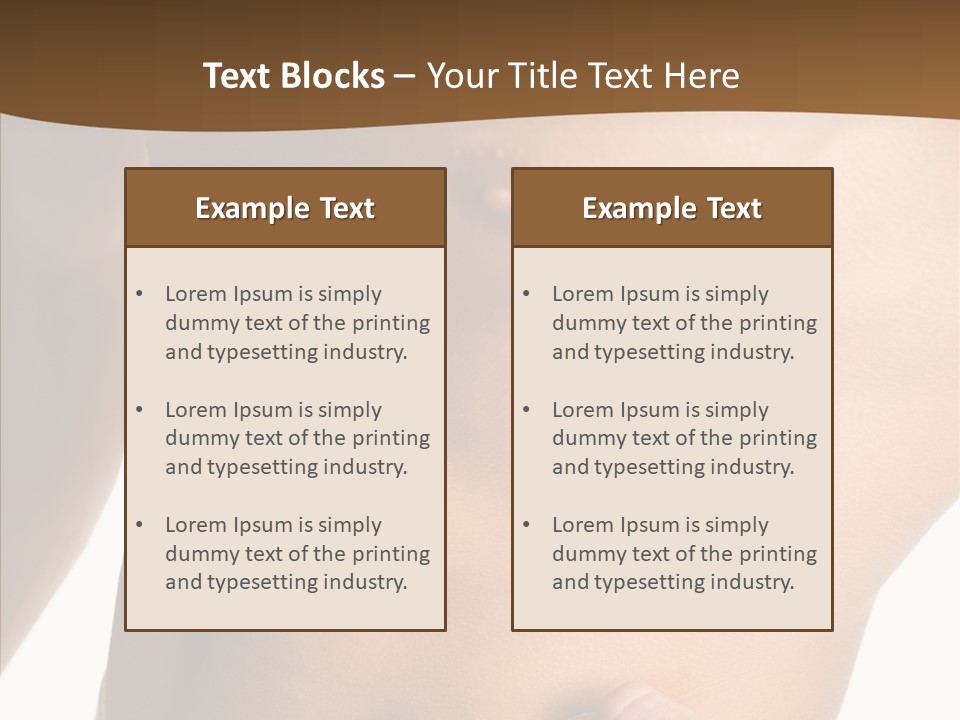 Belly Vigor Potency PowerPoint Template