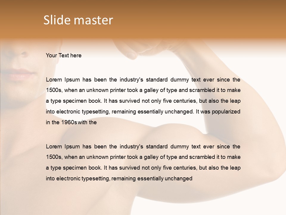 Beauty Closeup Fist PowerPoint Template