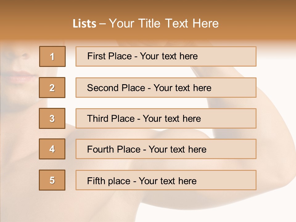 Beauty Closeup Fist PowerPoint Template