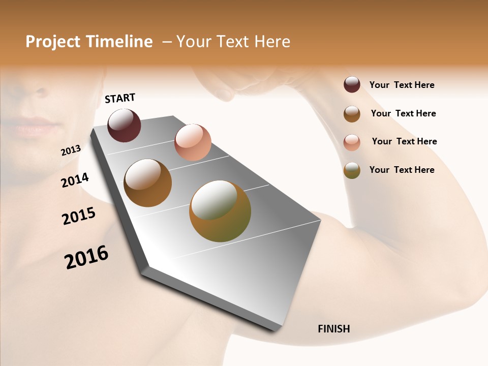 Beauty Closeup Fist PowerPoint Template