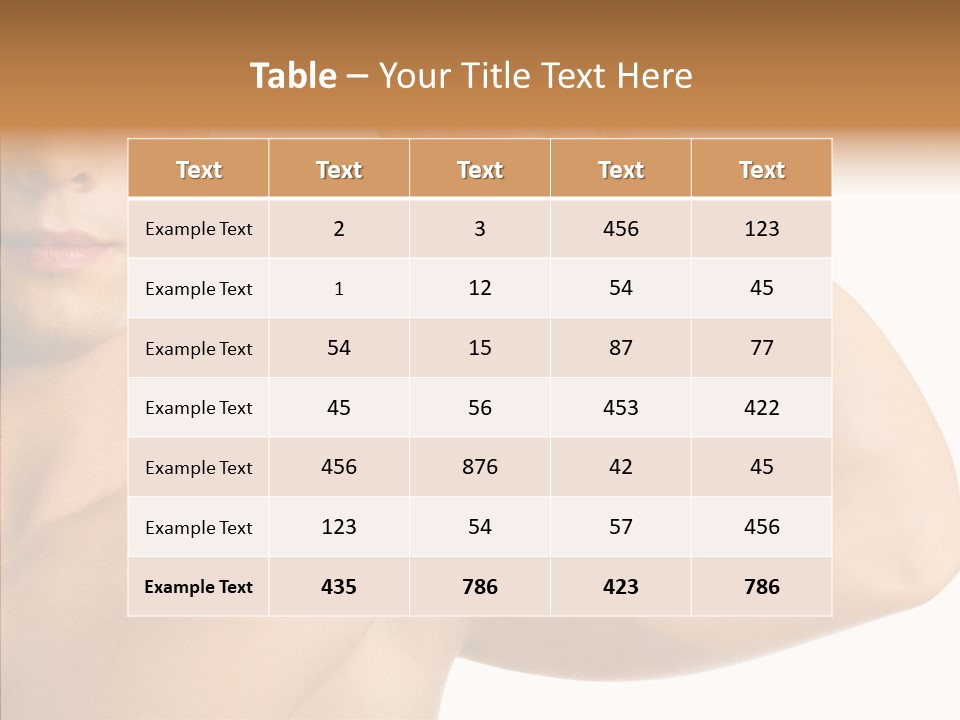 Beauty Closeup Fist PowerPoint Template