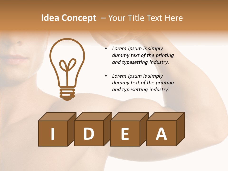 Beauty Closeup Fist PowerPoint Template