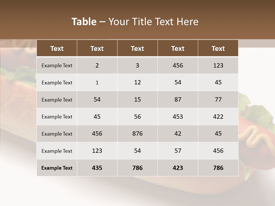 Table Toon Corporate PowerPoint Template