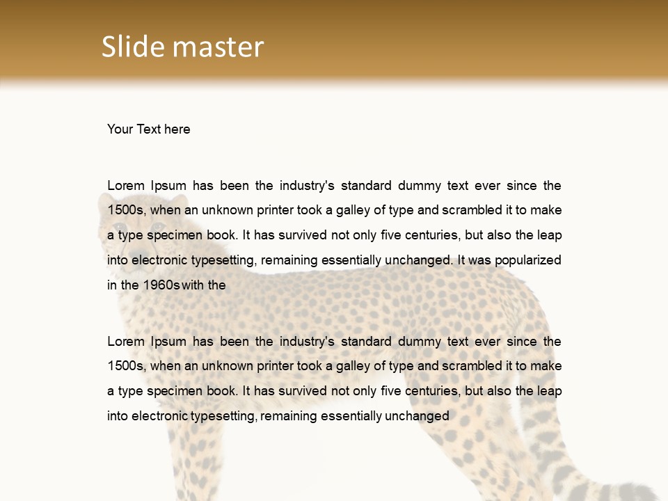 Standing Spotted Male PowerPoint Template