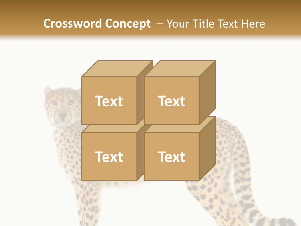 Standing Spotted Male PowerPoint Template