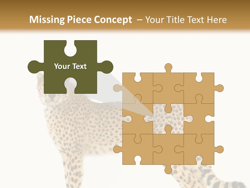 Standing Spotted Male PowerPoint Template