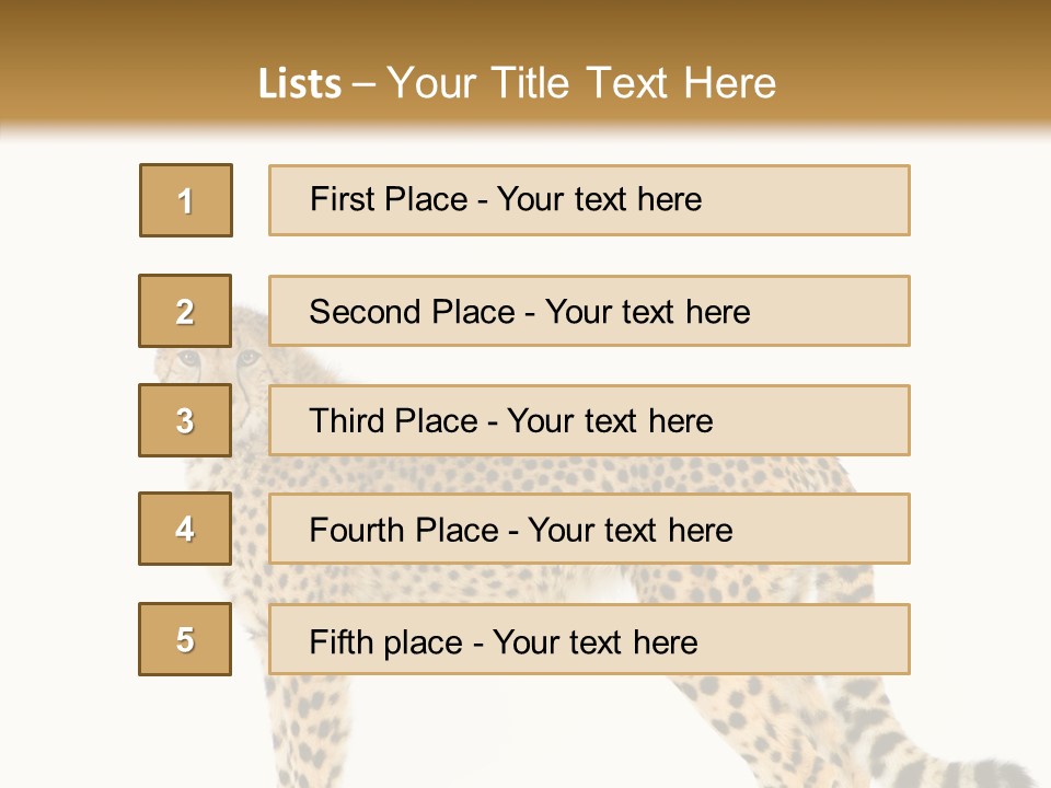 Standing Spotted Male PowerPoint Template