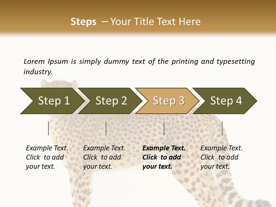 Standing Spotted Male PowerPoint Template