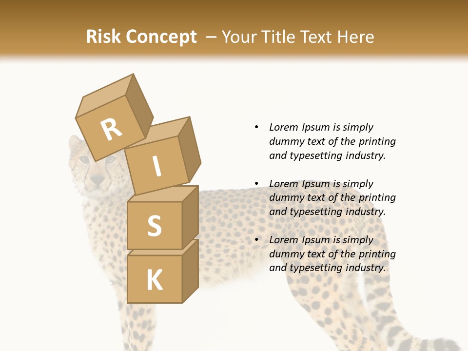 Standing Spotted Male PowerPoint Template