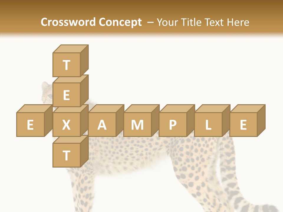 Standing Spotted Male PowerPoint Template