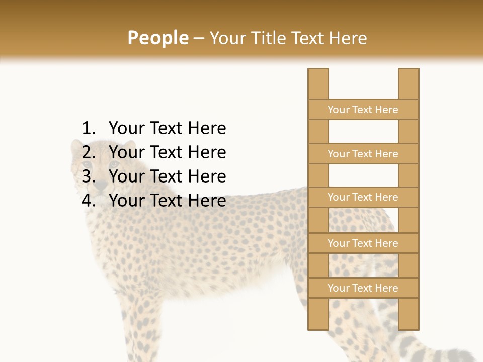 Standing Spotted Male PowerPoint Template