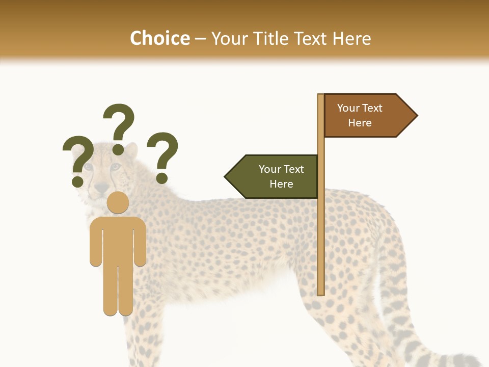 Standing Spotted Male PowerPoint Template