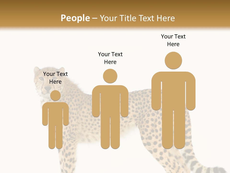 Standing Spotted Male PowerPoint Template