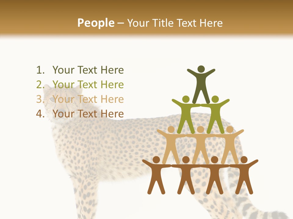 Standing Spotted Male PowerPoint Template