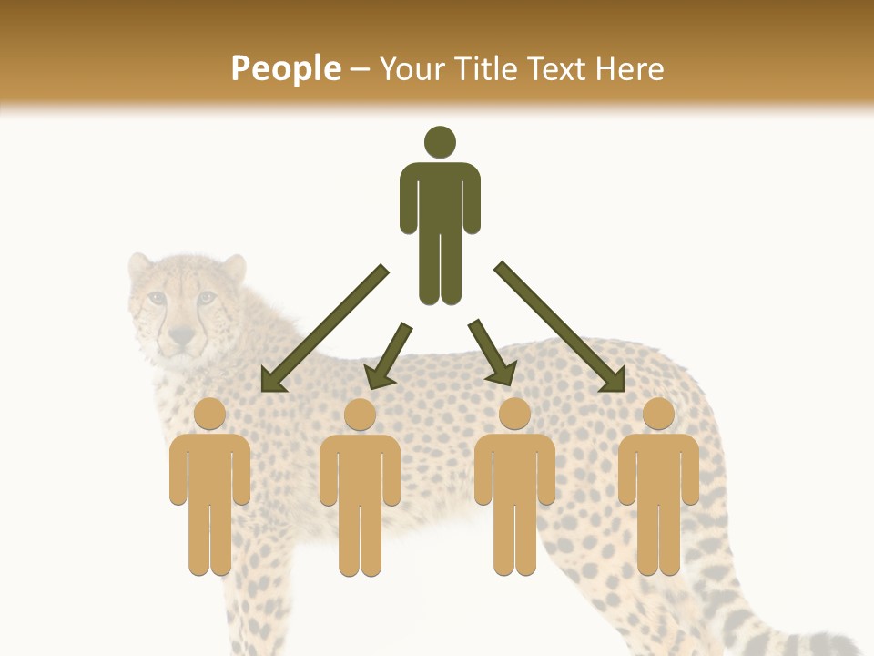 Standing Spotted Male PowerPoint Template