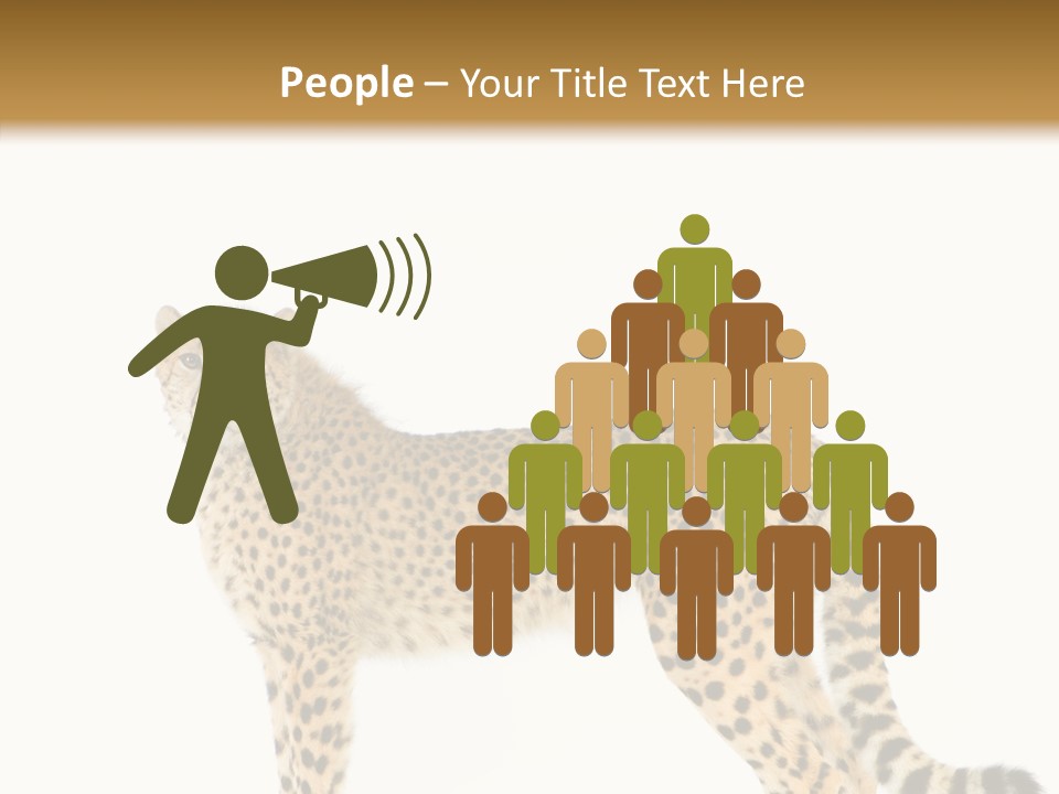 Standing Spotted Male PowerPoint Template