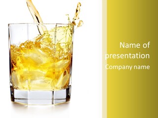 Restaurant Blended Drink PowerPoint Template