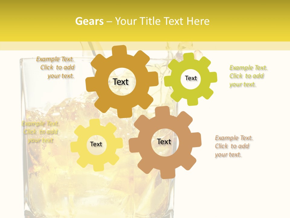 Restaurant Blended Drink PowerPoint Template