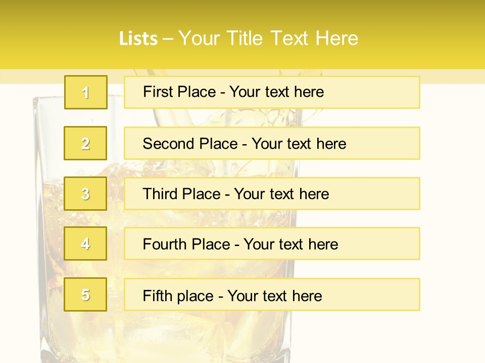 Restaurant Blended Drink PowerPoint Template