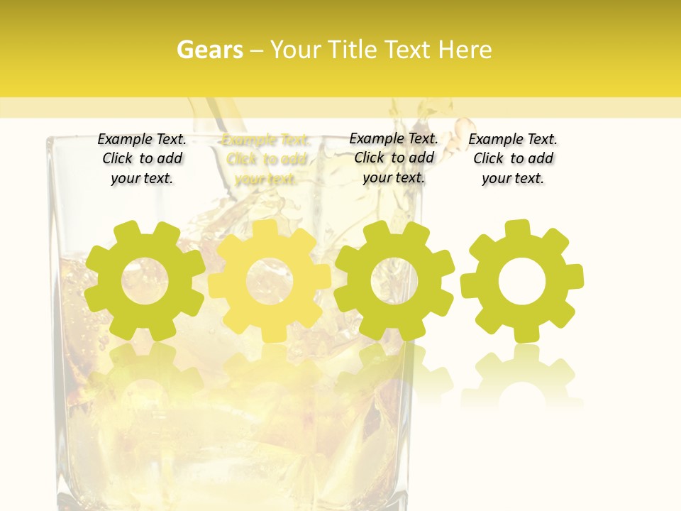 Restaurant Blended Drink PowerPoint Template