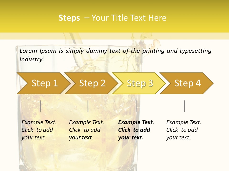 Restaurant Blended Drink PowerPoint Template