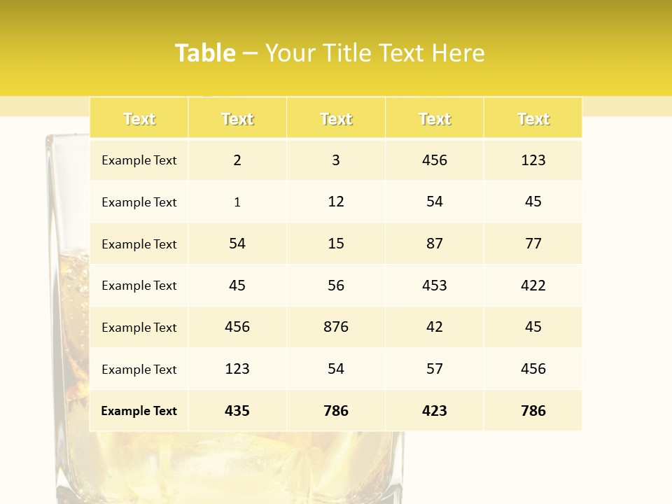 Restaurant Blended Drink PowerPoint Template