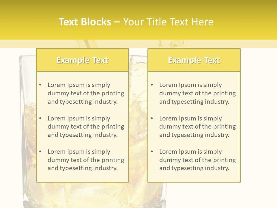 Restaurant Blended Drink PowerPoint Template