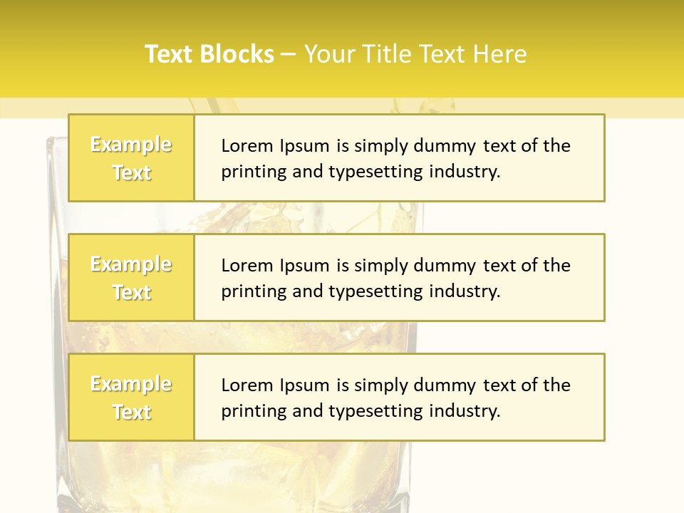 Restaurant Blended Drink PowerPoint Template
