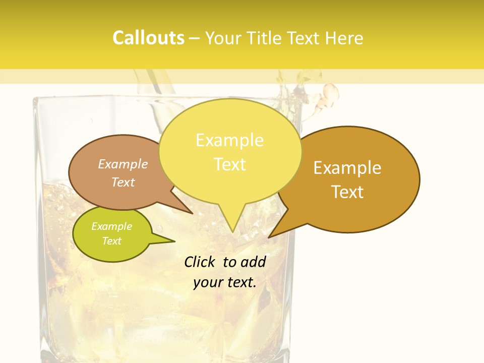 Restaurant Blended Drink PowerPoint Template