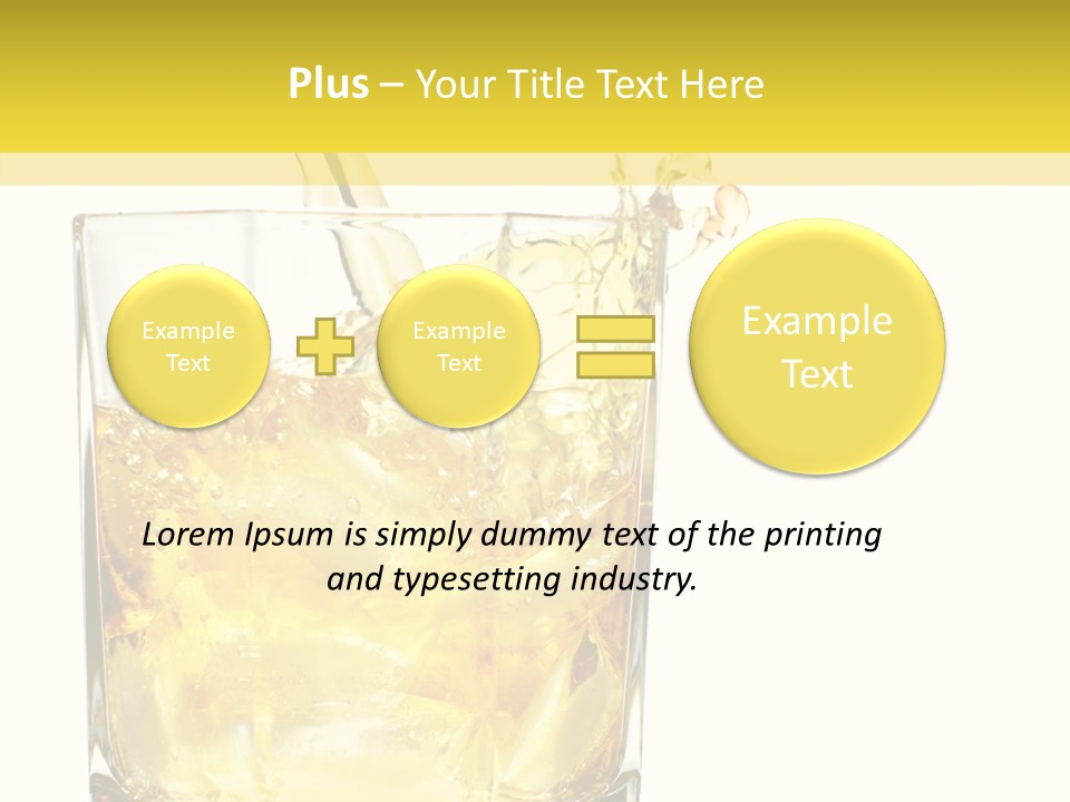 Restaurant Blended Drink PowerPoint Template