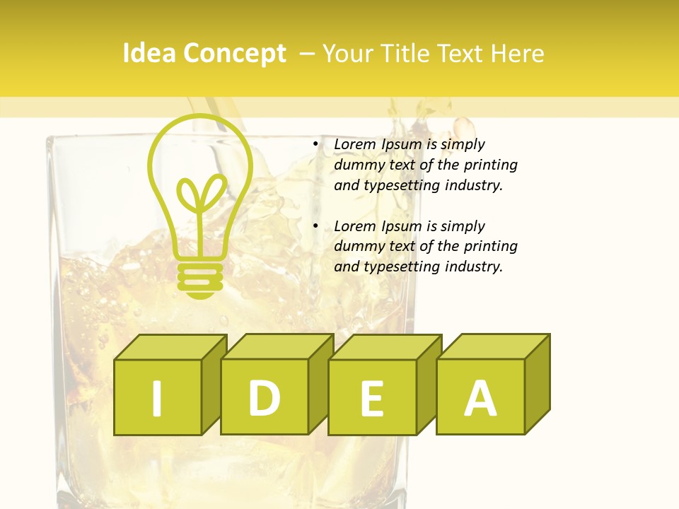 Restaurant Blended Drink PowerPoint Template