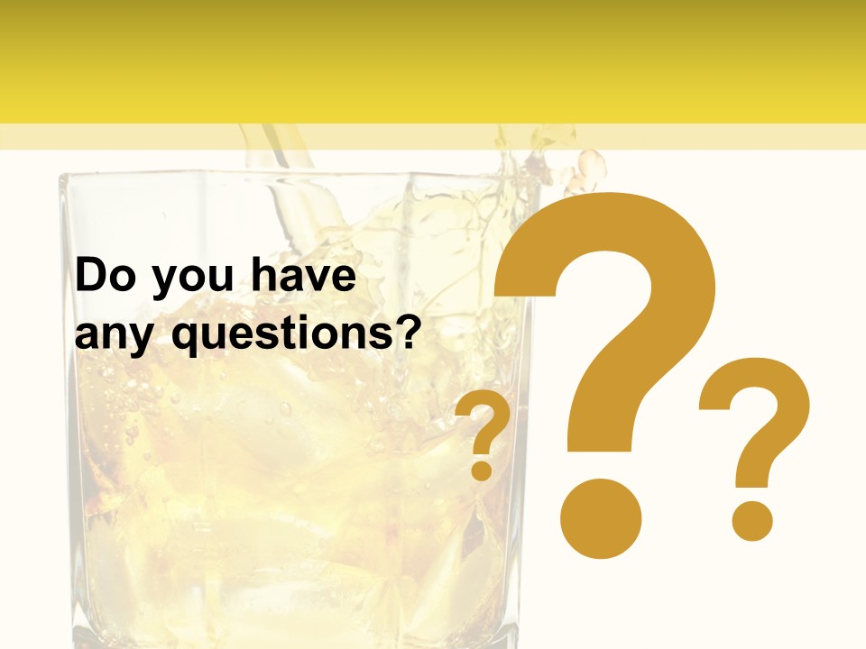 Restaurant Blended Drink PowerPoint Template