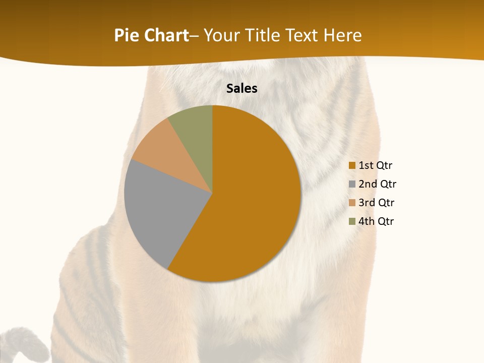 Stripes Fur Face PowerPoint Template