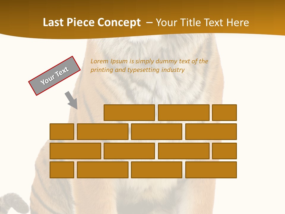 Stripes Fur Face PowerPoint Template