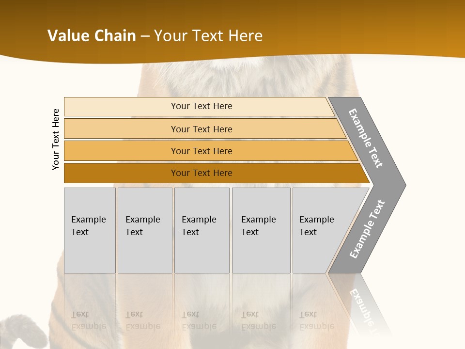 Stripes Fur Face PowerPoint Template